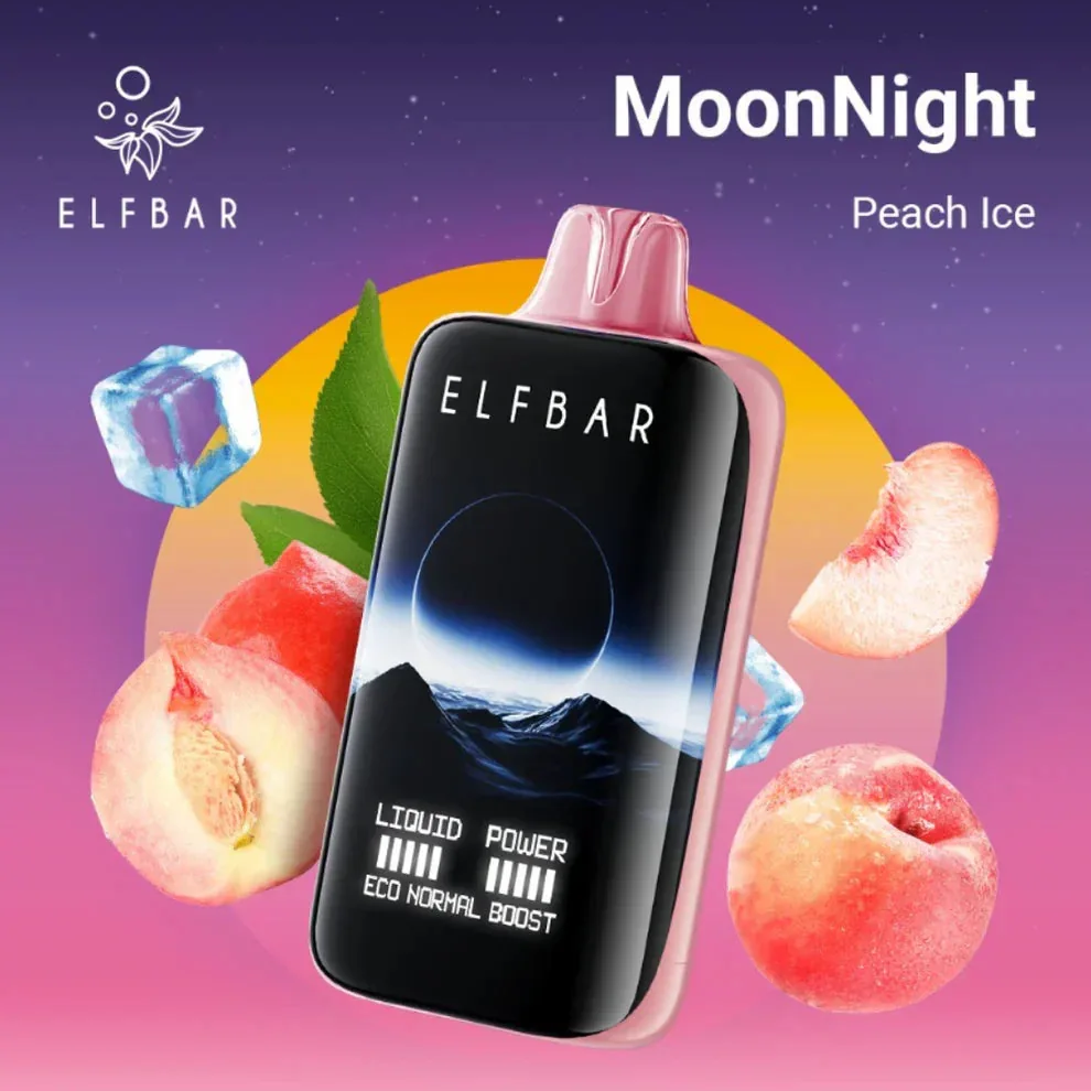 Elf Bar Moon Night 40K – Peach Ice 40000 Puffs - Buy Authentic Vape in Coimbatore - Vape Shop Coimbatore
