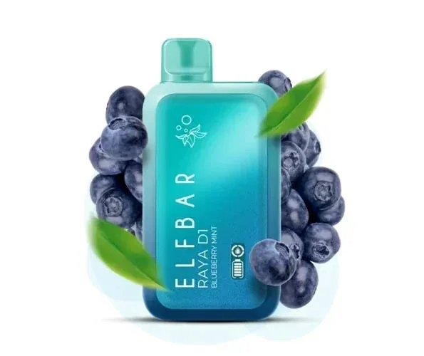 Elf Bar Raya D1 – Blueberry Mint - Buy Authentic Vape in Coimbatore - Vape Shop Coimbatore