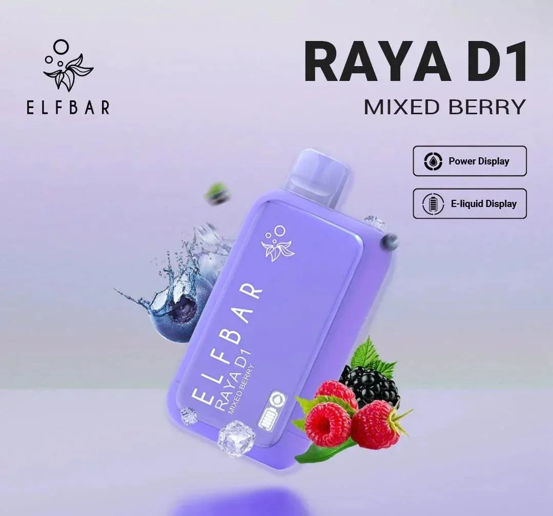 Elf Bar Raya D1 – Mixed Berry - Buy Authentic Vape in Coimbatore - Vape Shop Coimbatore