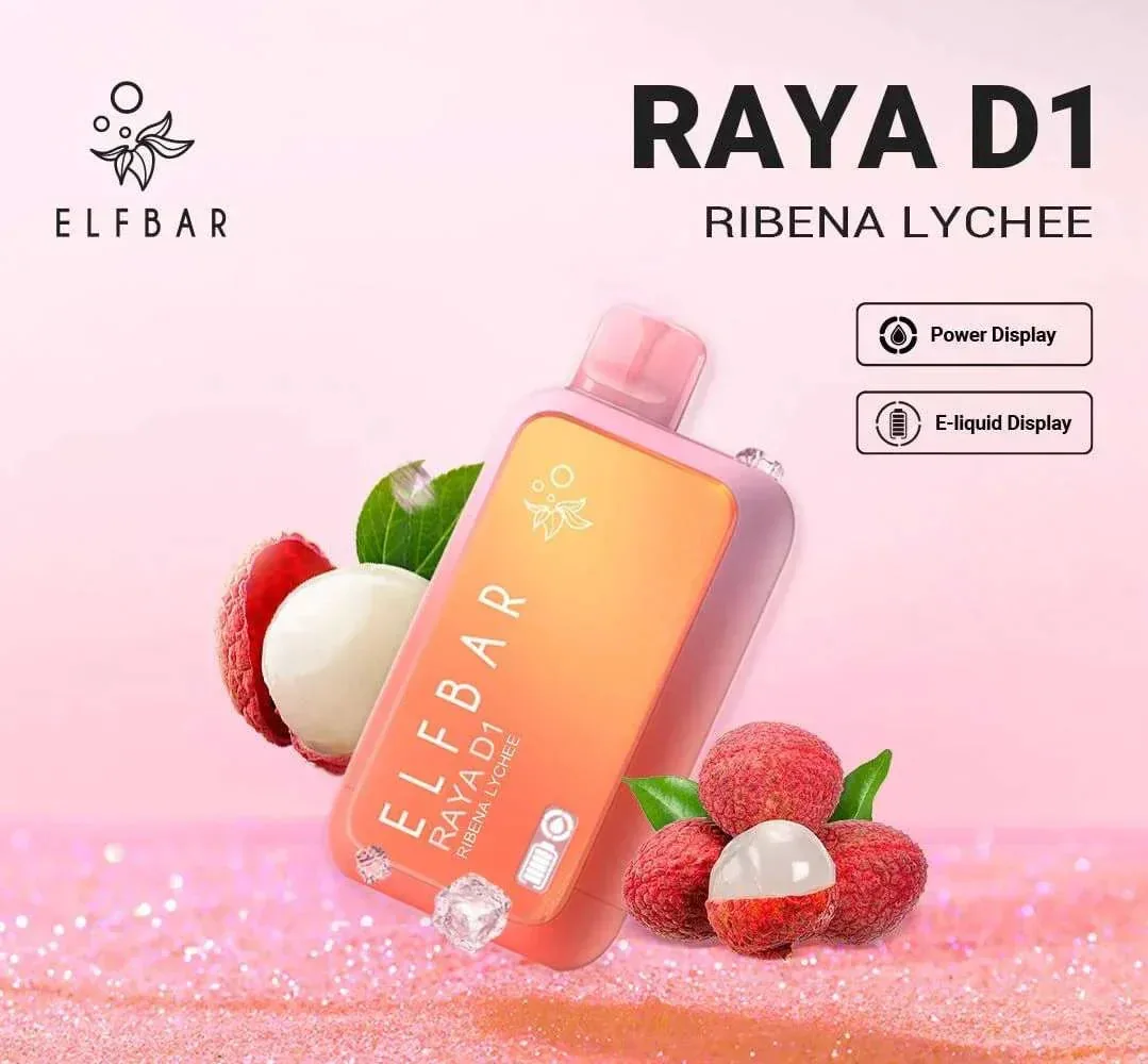 Elf Bar Raya D1 – Ribena Lychee - Buy Authentic Vape in Coimbatore - Vape Shop Coimbatore