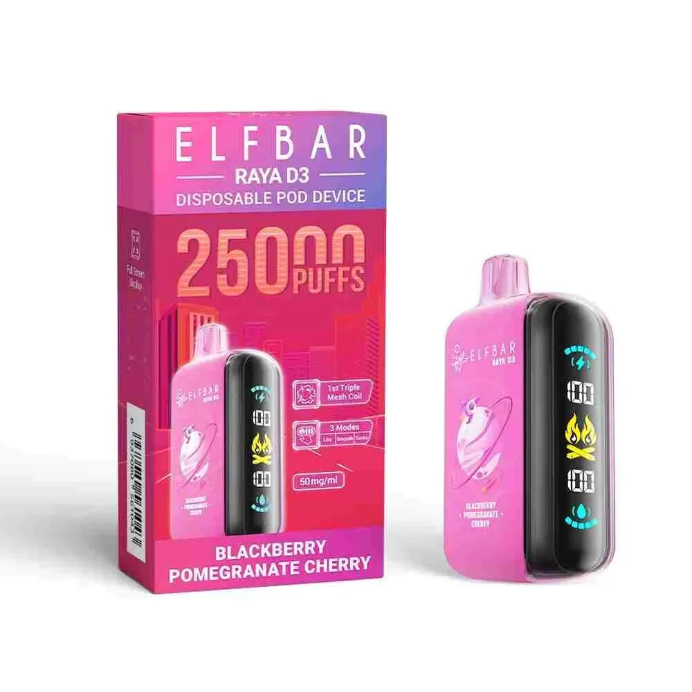 Elf Bar Raya D3 Blackberry Pomegranate Cherry – 25000 - Buy Authentic Vape in Coimbatore - Vape Shop Coimbatore
