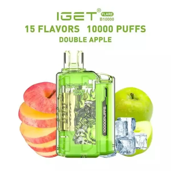 Iget Flare B10000 – Double Apple - Buy Authentic Vape in Coimbatore - Vape Shop Coimbatore