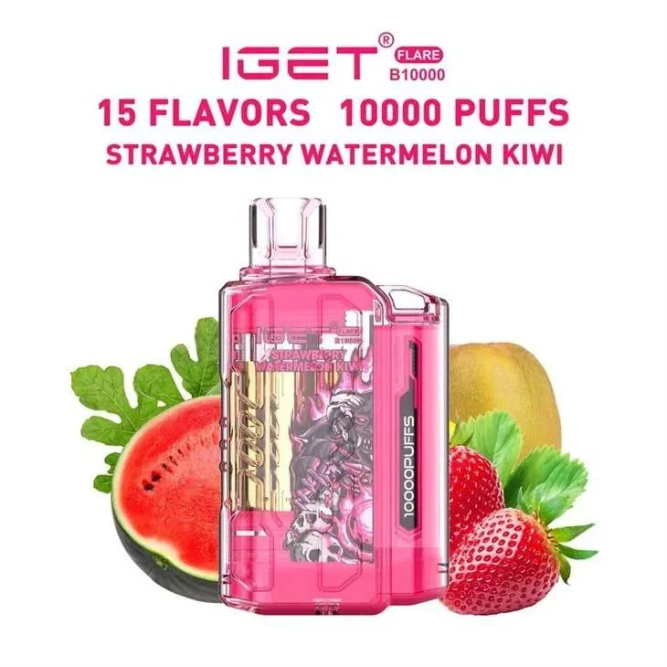 Iget Flare B10000 – Strawberry Watermelon Kiwi - Buy Authentic Vape in Coimbatore - Vape Shop Coimbatore