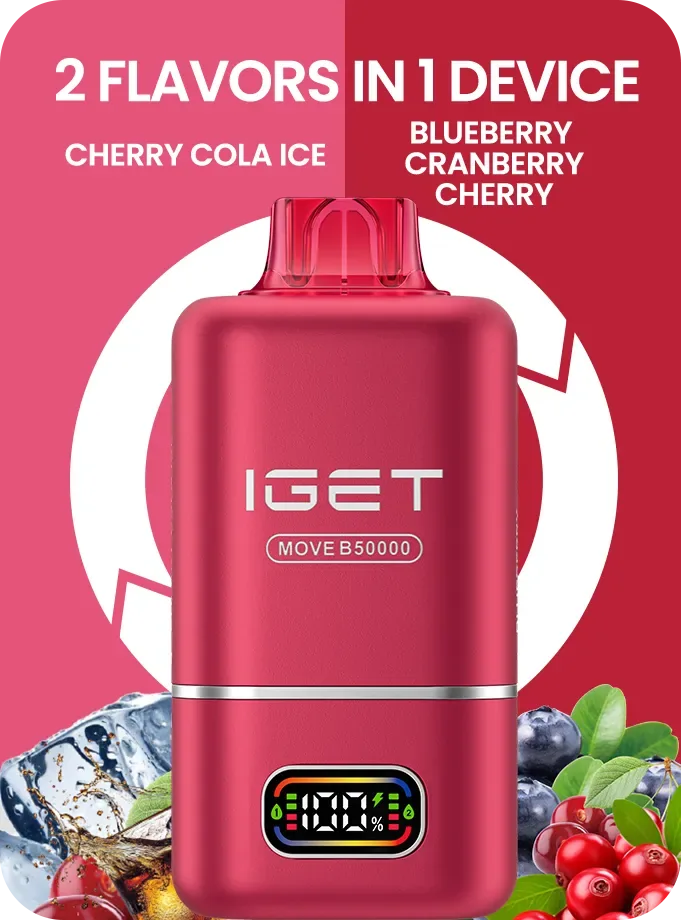 Iget Move B50000 (50k Puffs – 2 Flavours In 1 Device) - Buy Authentic Vape in Coimbatore - Vape Shop Coimbatore