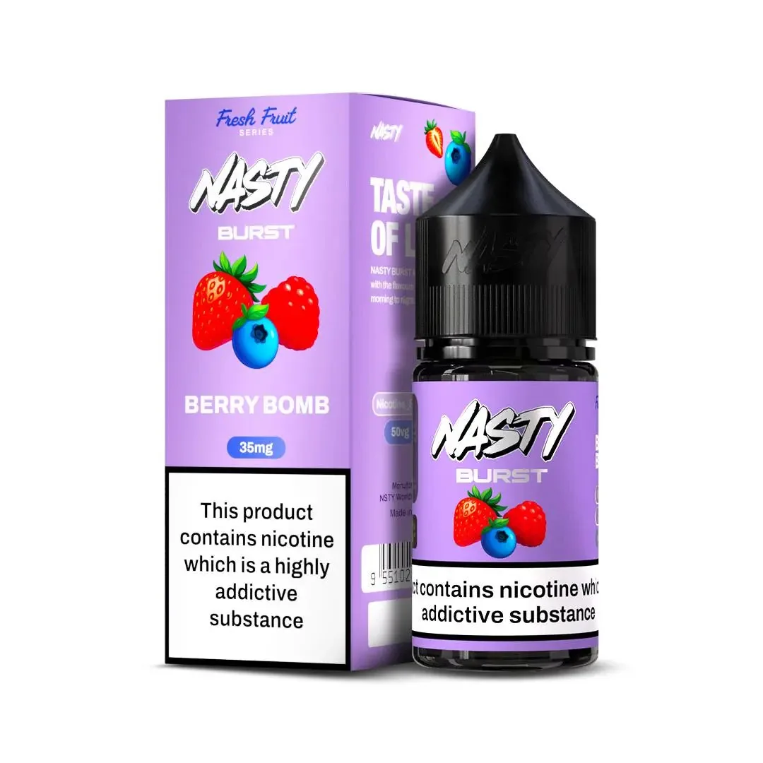 Nasty Burst Nic Salts – Berry Bomb - Buy Authentic Vape in Coimbatore - Vape Shop Coimbatore