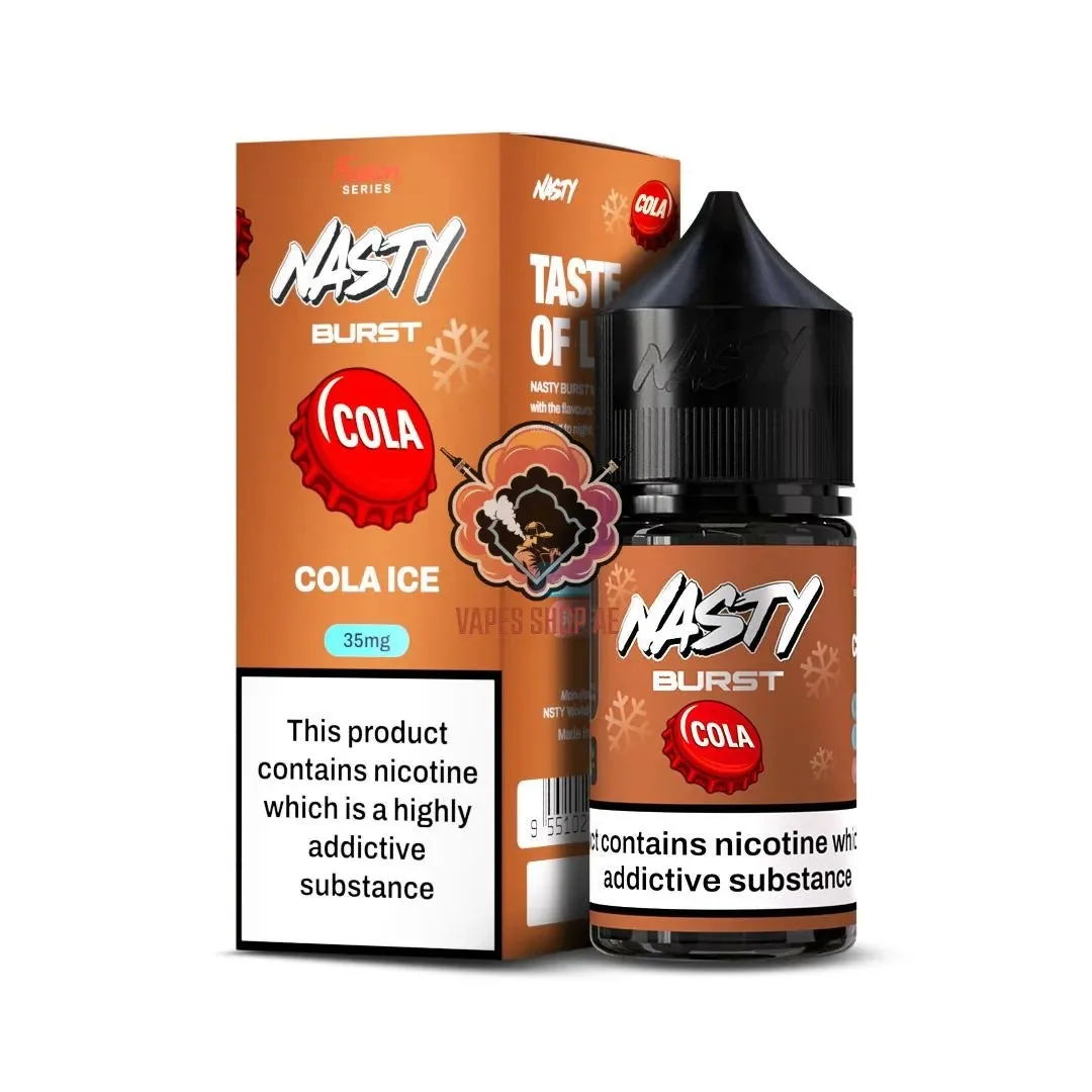 Nasty Burst Nic Salts – Cola Ice - Buy Authentic Vape in Coimbatore - Vape Shop Coimbatore