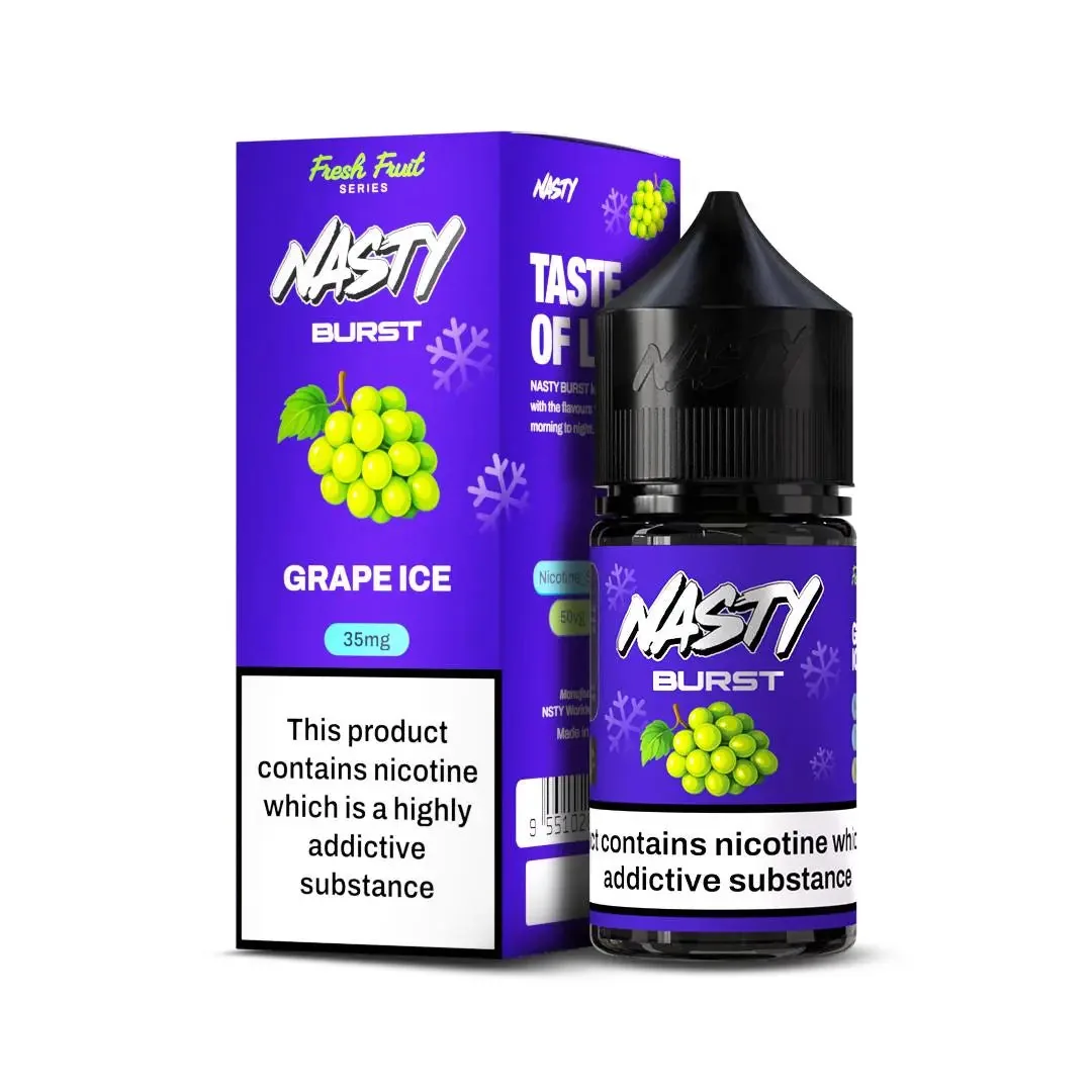Nasty Burst Nic Salts – Grape Ice - Buy Authentic Vape in Coimbatore - Vape Shop Coimbatore