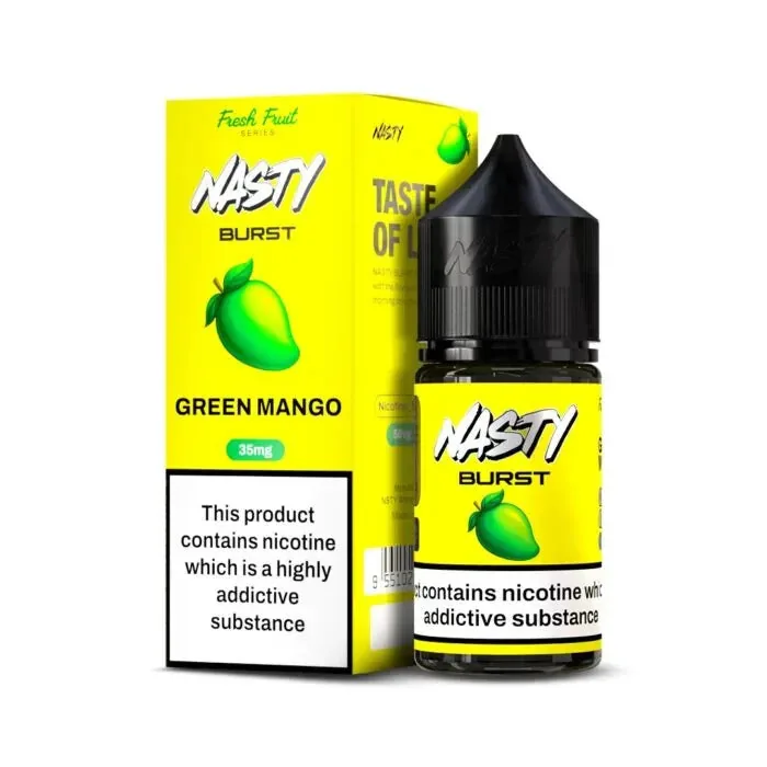 Nasty Burst Nic Salts – Green Mango - Buy Authentic Vape in Coimbatore - Vape Shop Coimbatore