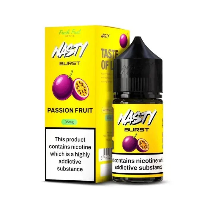 Nasty Burst Nic Salts – Passion Fruit - Buy Authentic Vape in Coimbatore - Vape Shop Coimbatore