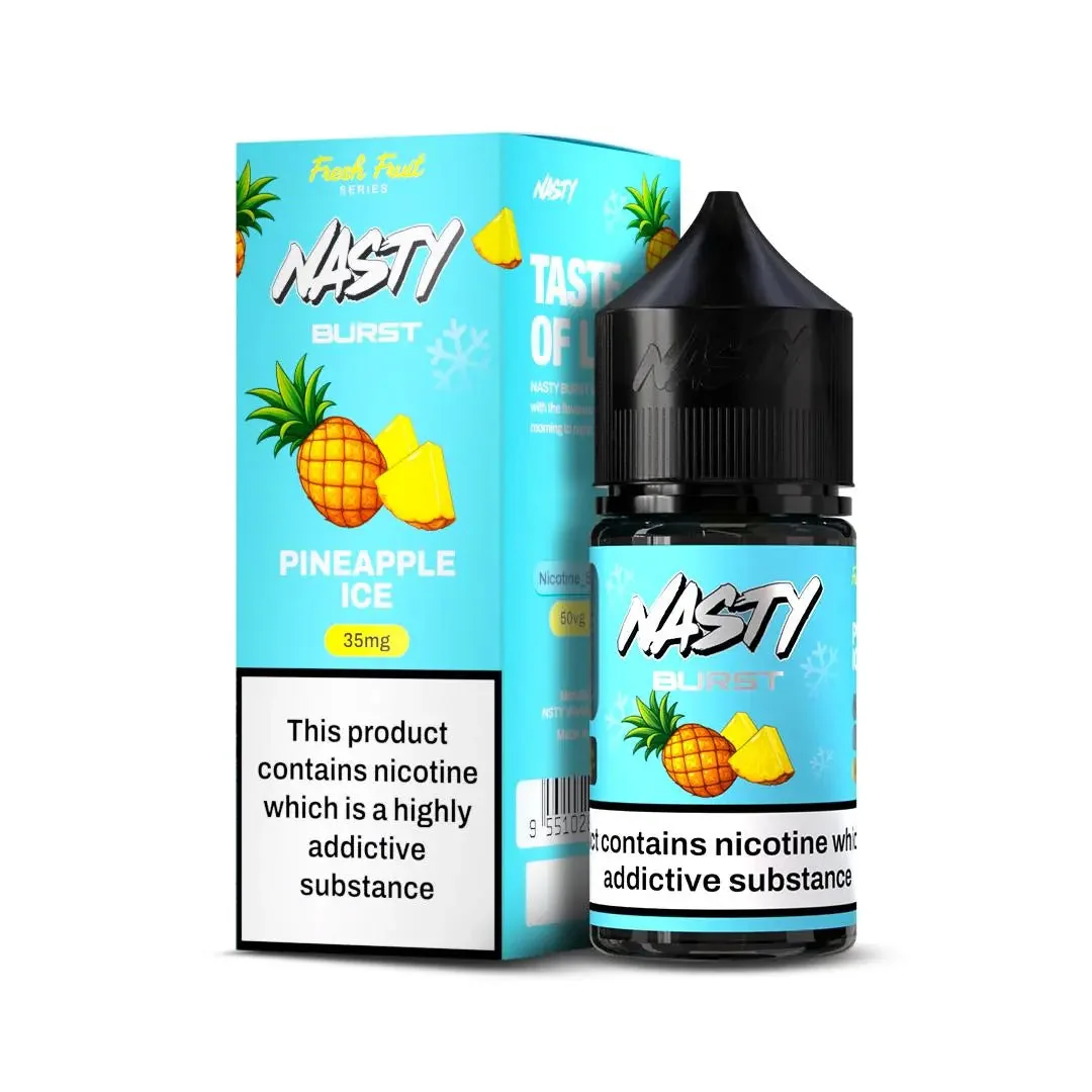 Nasty Burst Nic Salts – Pineapple Ice - Buy Authentic Vape in Coimbatore - Vape Shop Coimbatore
