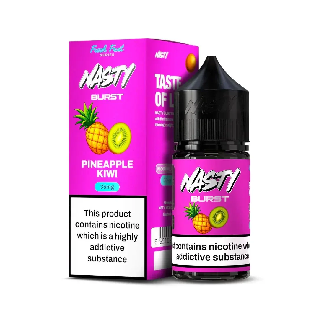Nasty Burst Nic Salts – Pineapple Kiwi - Buy Authentic Vape in Coimbatore - Vape Shop Coimbatore