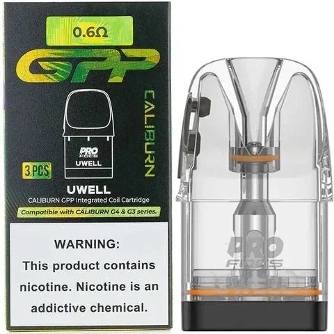 Uwell Caliburn Gpp Replacement Pod (0 6ω) - Buy Authentic Vape in Coimbatore - Vape Shop Coimbatore